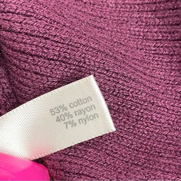 The Limited Sweater Asymmetrical Hem Pullover Tunic Maroon Size Small - Picture 10 of 12